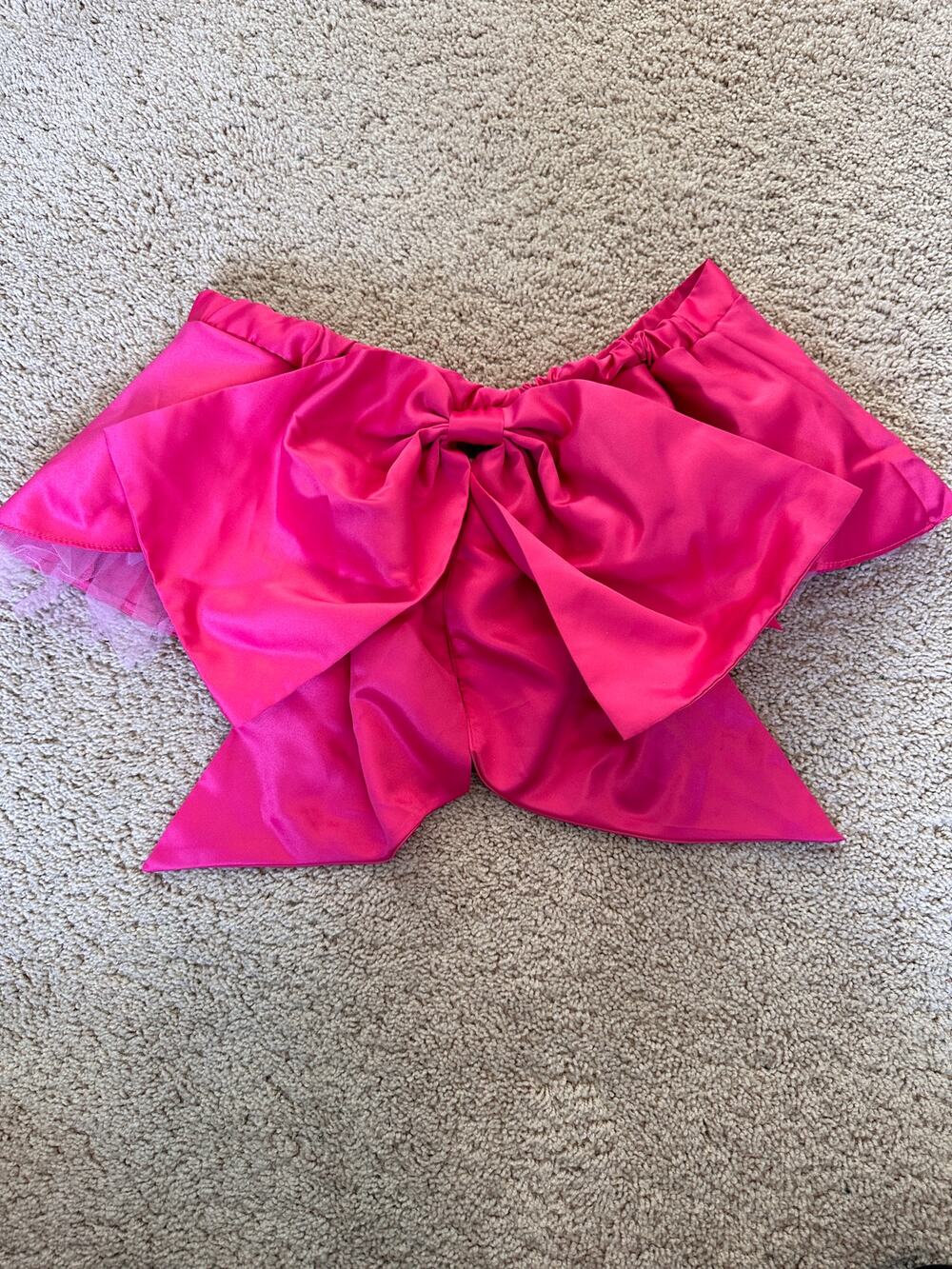 Sexy Little Things Victoria's Secret Santa Baby Bow Back Satin Christmas Skirt
